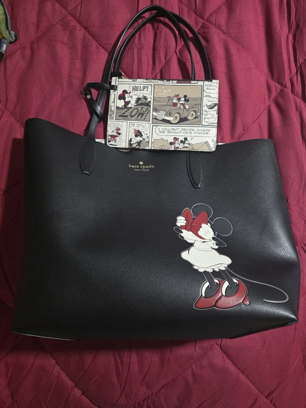 kate spade new york Disney Minnie Mouse Tote Bag Black Large